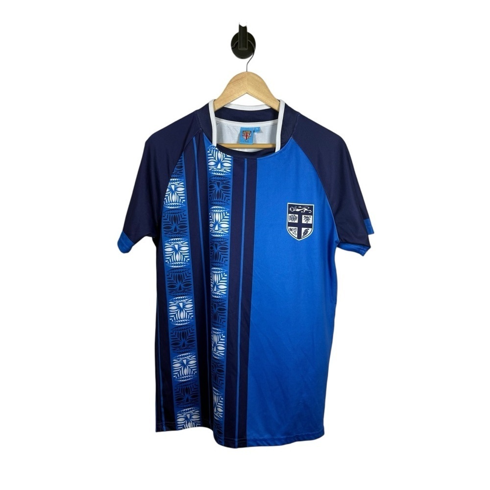 Men’s Fiji Athletic Jersey in Blue/White Size S